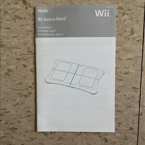 Nintendo Wii Balance Board Manual ONLY!